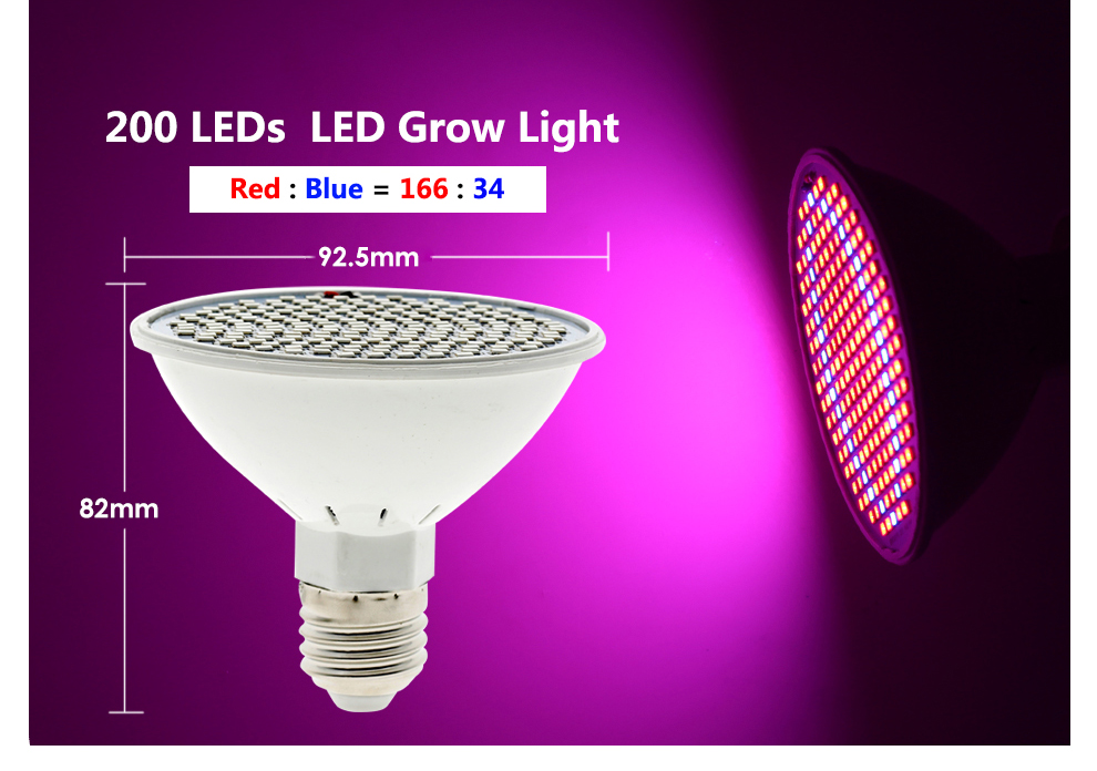 220V Phytolamp E27 LED Bulbs Grow lights light for Plant Growth Full spectrum Growing Bulb with 4M 8M Wire Switch EU Plug in Indoor Flower Seedlings