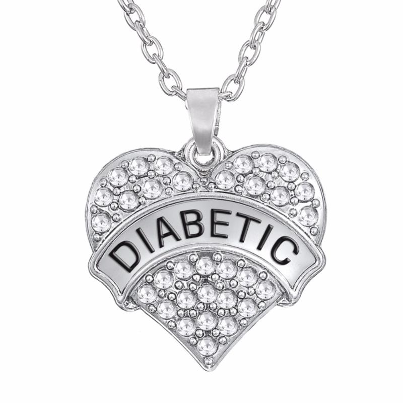 Lemegeton Silver Color Alert Jewelry DIABETIC Awareness Necklaces Crystal Heart Pendant Necklaces Women Jewelry
Lemegeton Silver Color Alert Jewelry DIABETIC Awareness Necklaces Crystal Heart Pendant Necklaces Women Jewelry