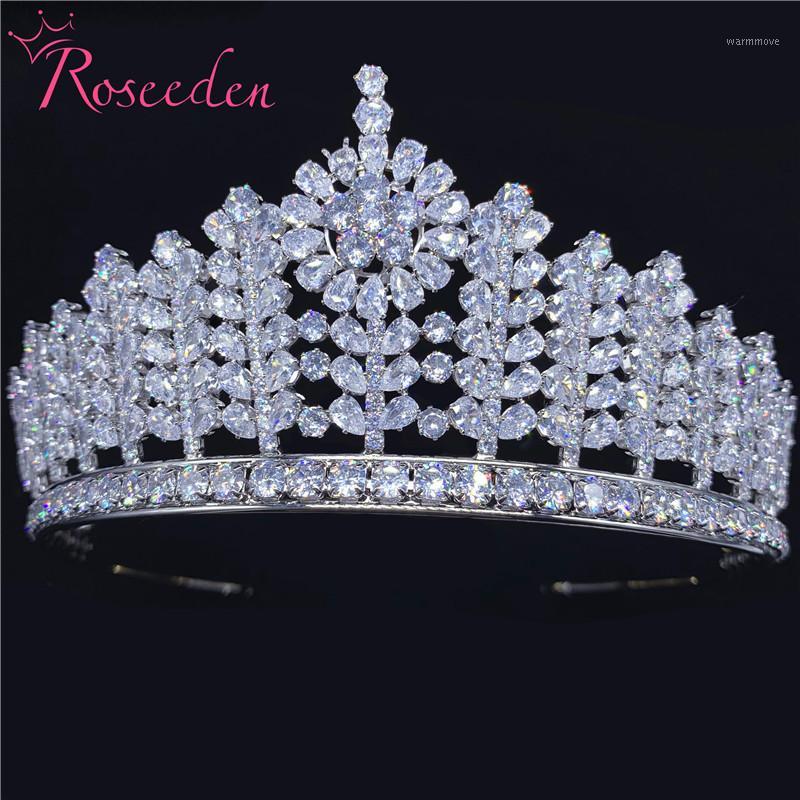 Gorgeous Bride CZ Tiara Cubic Zirconia Crown Queen Princess Pageant Diadem For Women Wedding Hair Accessories Jewelry RE37001
Gorgeous Bride CZ Tiara Cubic Zirconia Crown Queen Princess Pageant Diadem For Women Wedding Hair Accessories Jewelry RE37001
