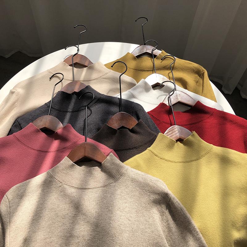 Solid Color Sweater Women's 2020 Autumn Winter New Casual Version Of Thick Warm Soft Waxy Bottoming Shirt Base Inner Top Fashion, Black
Solid Color Sweater Women's 2020 Autumn Winter New Casual Version Of Thick Warm Soft Waxy Bottoming Shirt Base Inner Top Fashion, Black