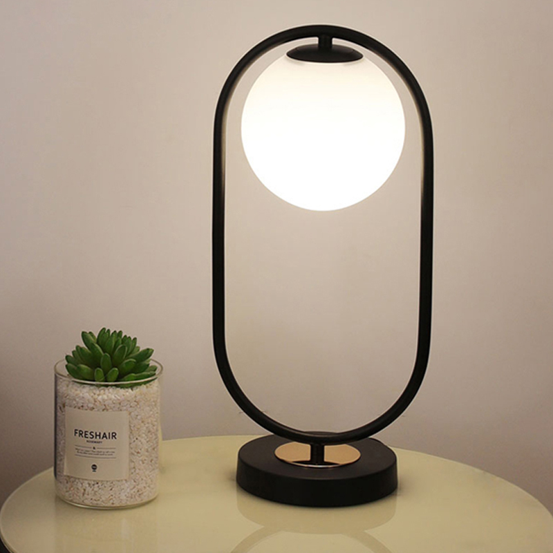 Modern Glass Bedside Lamp with Nordic Design - Perfect Accent Lighting for Home Interiors