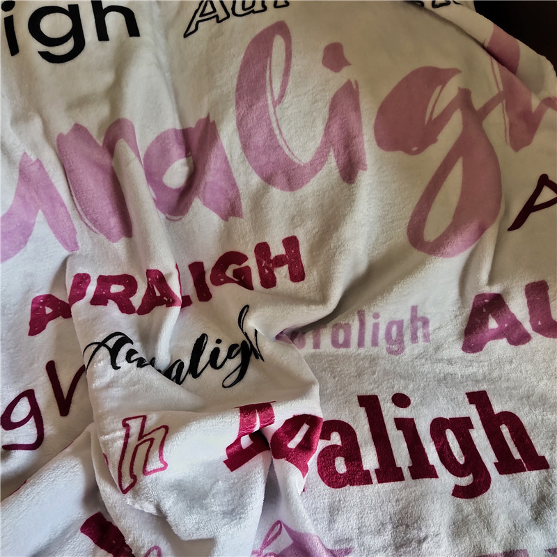 Swaddling For Blankets Newborn Name Personalised Coral Fleece Bedding Bed Crib Blanket Baby Gift LJ201130