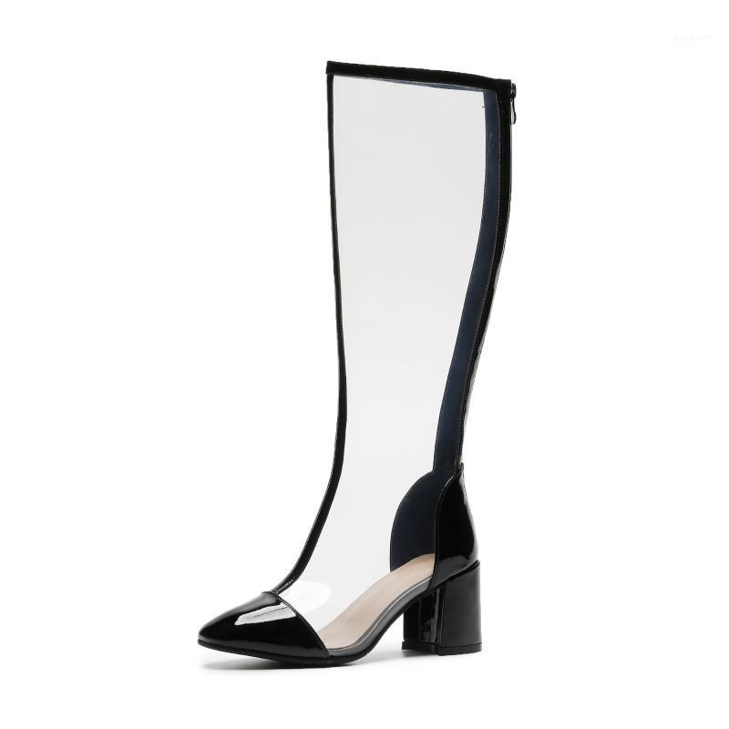 MKKHOU Fashion Knee-high Boots Women 2020 New Autumn Round Toe Sexy Transparent Thick Heel 6 cm High Heel Mid Boots Women1, Black flock
MKKHOU Fashion Knee-high Boots Women 2020 New Autumn Round Toe Sexy Transparent Thick Heel 6 cm High Heel Mid Boots Women1, Black flock