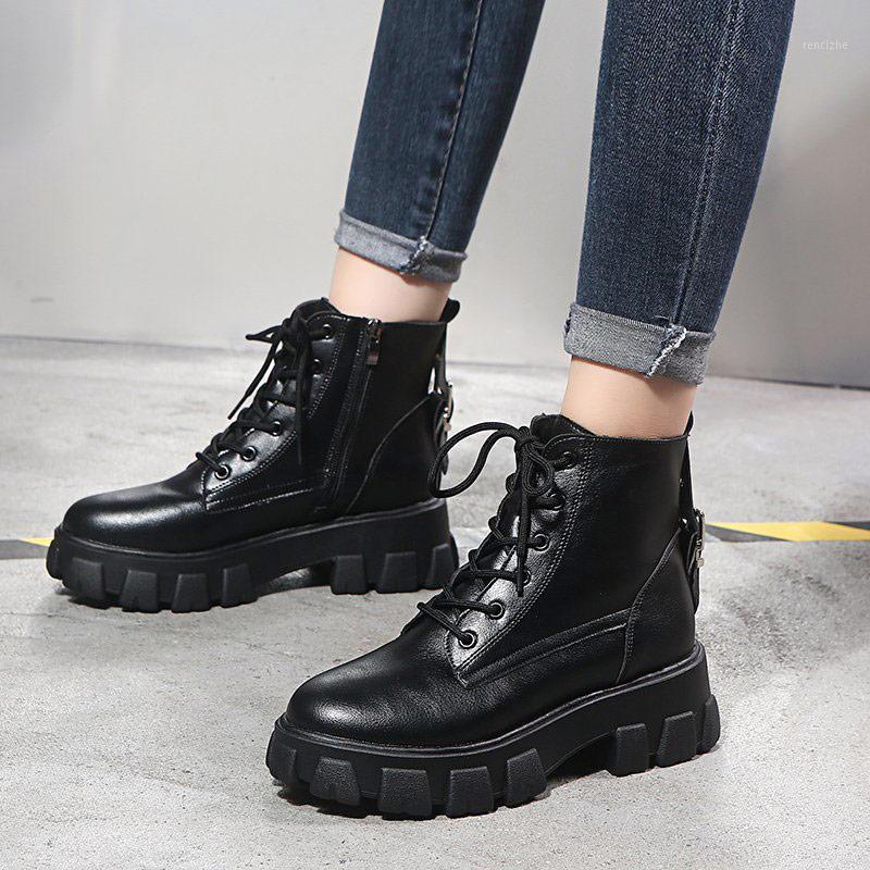 Winter boots women 2020 increase chunky shoes women PU thick bottom platform boots fashion motorcycle botas lace-up ankle1, Black
Winter boots women 2020 increase chunky shoes women PU thick bottom platform boots fashion motorcycle botas lace-up ankle1, Black