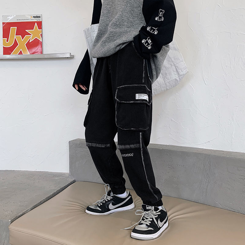 Trousers 2021 Men's Autumn Thin New Winter Multi-pocket Cargo Pants Youth Male Clothes E9DF, Black
Trousers 2021 Men's Autumn Thin New Winter Multi-pocket Cargo Pants Youth Male Clothes E9DF, Black