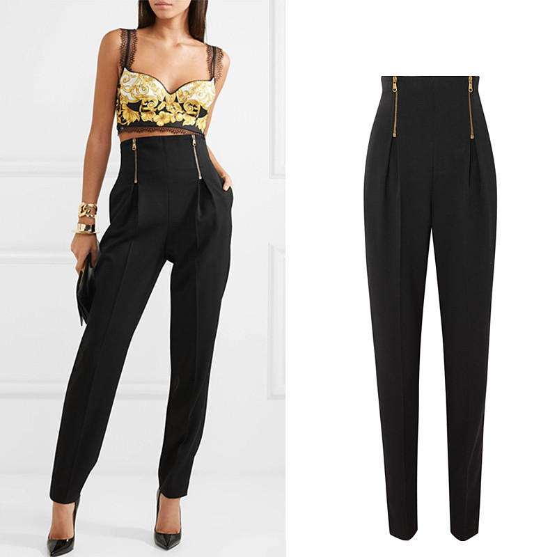More size fit 160 centimeters-200 centimeters high trousers Women's Fashion brand England down to the ground were thin plied pencil, Longer black length
More size fit 160 centimeters-200 centimeters high trousers Women's Fashion brand England down to the ground were thin plied pencil, Longer black length