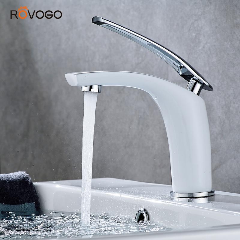 ROVOGO Bathroom Vanity Sink Faucet White Single Handle Lavatory Faucet One Hole Water Basin Mixer Tap Solid Brass
ROVOGO Bathroom Vanity Sink Faucet White Single Handle Lavatory Faucet One Hole Water Basin Mixer Tap Solid Brass