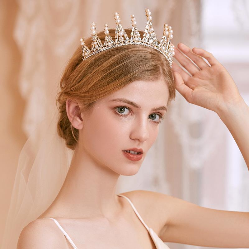 Hair Clips & Barrettes Gold Color Wedding Tiaras Pearls Bridal Headwear Rhinestone Bride Crown Accessories Headbands Fashion Jewelry HQ0015, Golden;silver
Hair Clips & Barrettes Gold Color Wedding Tiaras Pearls Bridal Headwear Rhinestone Bride Crown Accessories Headbands Fashion Jewelry HQ0015, Golden;silver