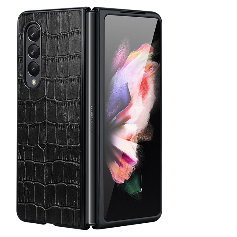 Genuine Alligator Print Leather Phone Case for Samsung Galaxy Z Fold3 5G Durable Sturdy Crocodile Grain Protective Cover Shockproof, Blue
Genuine Alligator Print Leather Phone Case for Samsung Galaxy Z Fold3 5G Durable Sturdy Crocodile Grain Protective Cover Shockproof, Blue