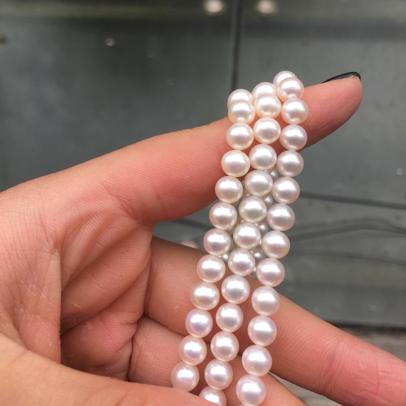 Freshwater Pearl necklace Round shape with Size 6-6.5mm perfect luster for Jewelry DIY loose pearl strands
Freshwater Pearl necklace Round shape with Size 6-6.5mm perfect luster for Jewelry DIY loose pearl strands