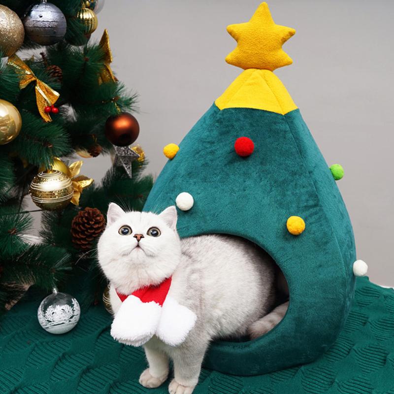 Sleeping Bag Long Plush Super Soft Pet Bed Cute Cat House Half Closed Christmas Warm Soft Winter Pet Cat Litter
Sleeping Bag Long Plush Super Soft Pet Bed Cute Cat House Half Closed Christmas Warm Soft Winter Pet Cat Litter
