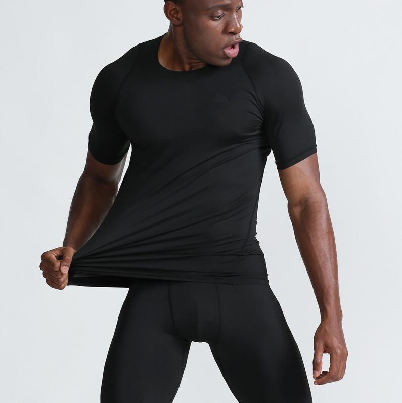 2021 new Men's Gym quick-drying sports running breathable short-sleeved O-neck T-shirt outdoor training stretch t-shirts fitness tees, White;black
2021 new Men's Gym quick-drying sports running breathable short-sleeved O-neck T-shirt outdoor training stretch t-shirts fitness tees, White;black