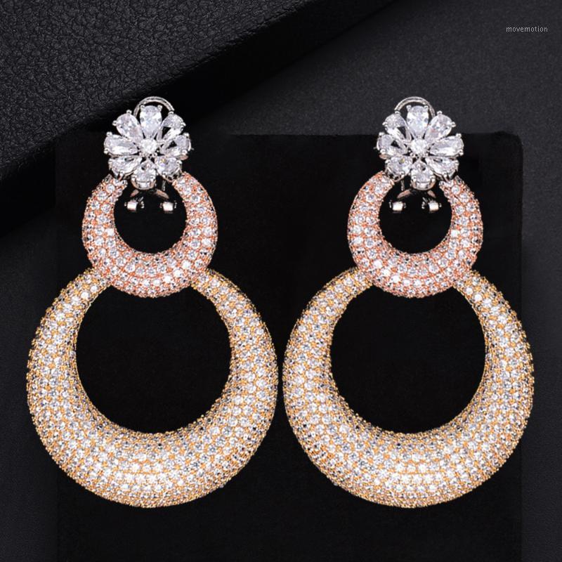 DUBAI Design Shiny Cubic Zirconia Paved Naija Romantic Round Pendant Earrings Women Drop Earrings boucle d'oreille femme 20201
DUBAI Design Shiny Cubic Zirconia Paved Naija Romantic Round Pendant Earrings Women Drop Earrings boucle d'oreille femme 20201