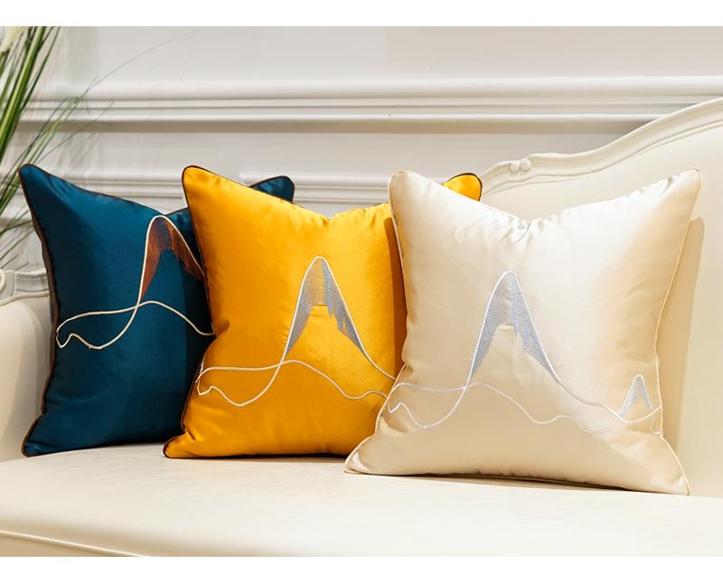 Light luxury solid color embroidered sofa decorative cushion cover satin line jacquard pillow cover blue yellow chair pillowcase, 2-yellow
Light luxury solid color embroidered sofa decorative cushion cover satin line jacquard pillow cover blue yellow chair pillowcase, 2-yellow