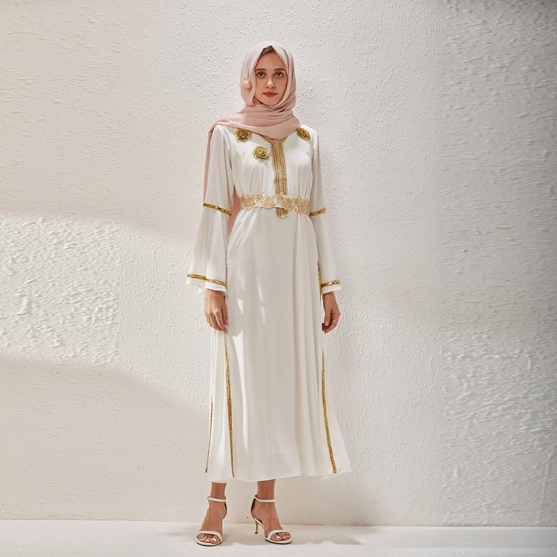 Ethnic Clothing White Eid Abaya Dubai Turkey Islam Dresses For Women Kaftan Muslim Dress Robe Longue Femme Musulmane Caftan Marocain
Ethnic Clothing White Eid Abaya Dubai Turkey Islam Dresses For Women Kaftan Muslim Dress Robe Longue Femme Musulmane Caftan Marocain