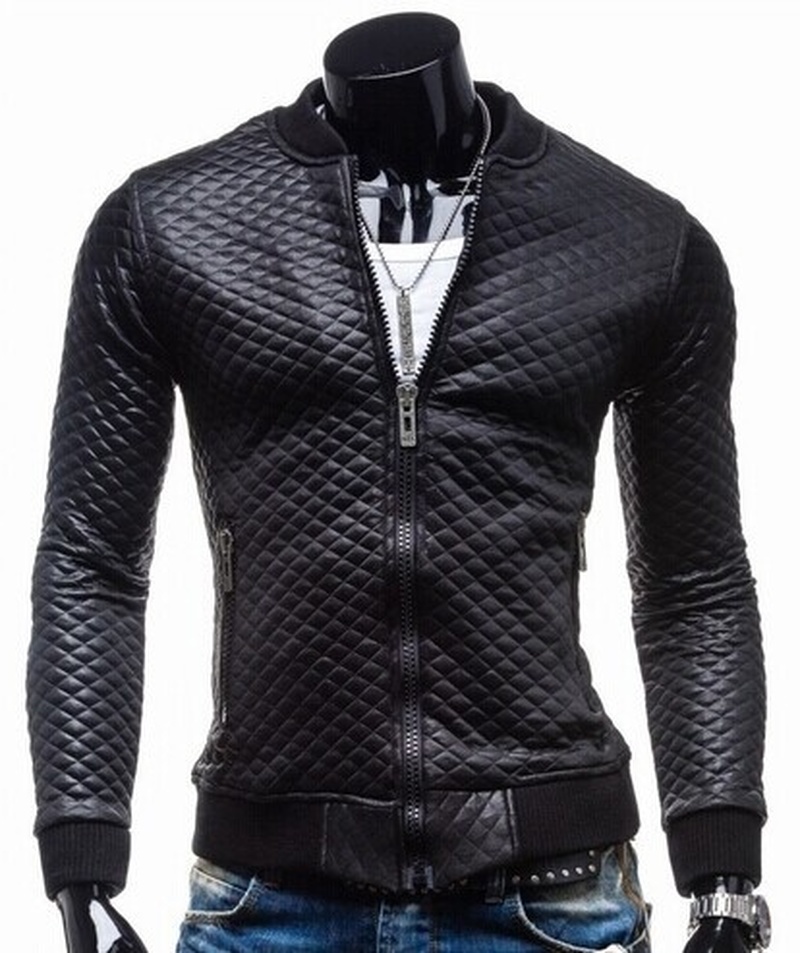 men's leather clothing simple short style slim grid cotton thick casual stand collar washing locomotive, Black
men's leather clothing simple short style slim grid cotton thick casual stand collar washing locomotive, Black