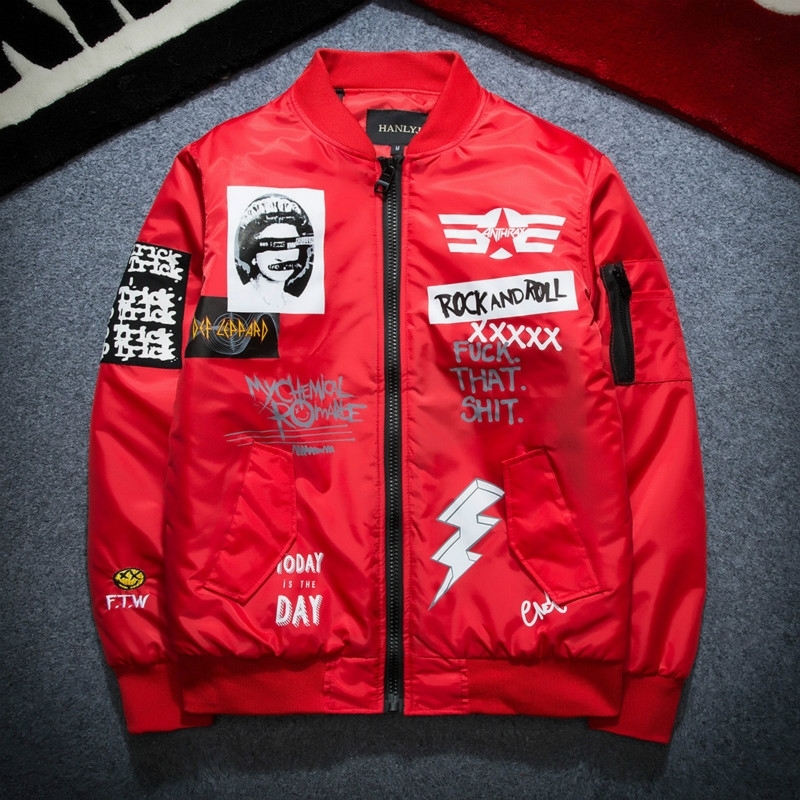 Autumn Winter Ma1 Bomber Jacket Men Army Pilot Jackets Thick Youth Punk Hip Hop Baseball Coat Male Fashion Casual Streetwear 201218