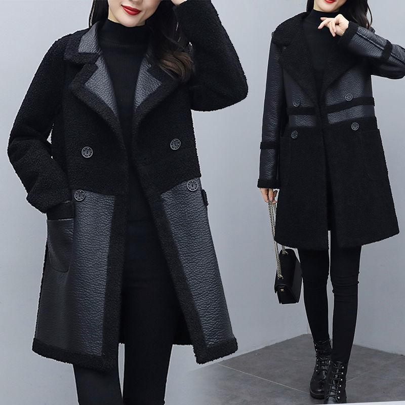 Women's clothes are loose and foreign-style; leather clothes are worn on both sides; new women's coats fall and winter 200 kg, Black
Women's clothes are loose and foreign-style; leather clothes are worn on both sides; new women's coats fall and winter 200 kg, Black
