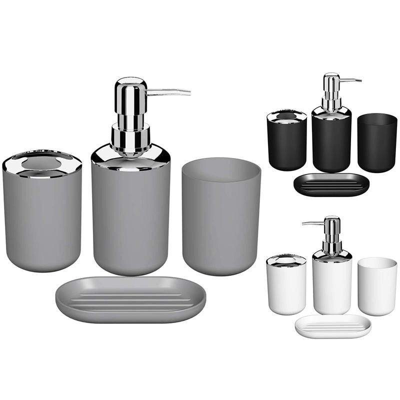 4 Pcs Plastic Bathroom Accessory Set,Bath Toilet Brush Accessories Set with Toothbrush Holder,Toothbrush Cup
4 Pcs Plastic Bathroom Accessory Set,Bath Toilet Brush Accessories Set with Toothbrush Holder,Toothbrush Cup