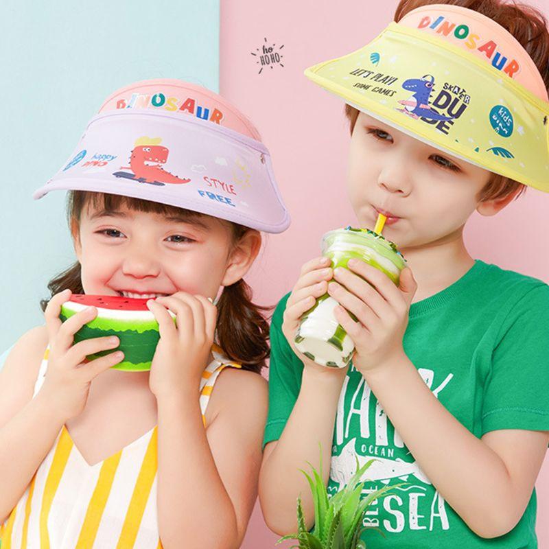Kids Cartoon Dinosaur Sun Visor Hat Empty Top Outdoor Sunshade Beach Sports Cap 28GD
Kids Cartoon Dinosaur Sun Visor Hat Empty Top Outdoor Sunshade Beach Sports Cap 28GD