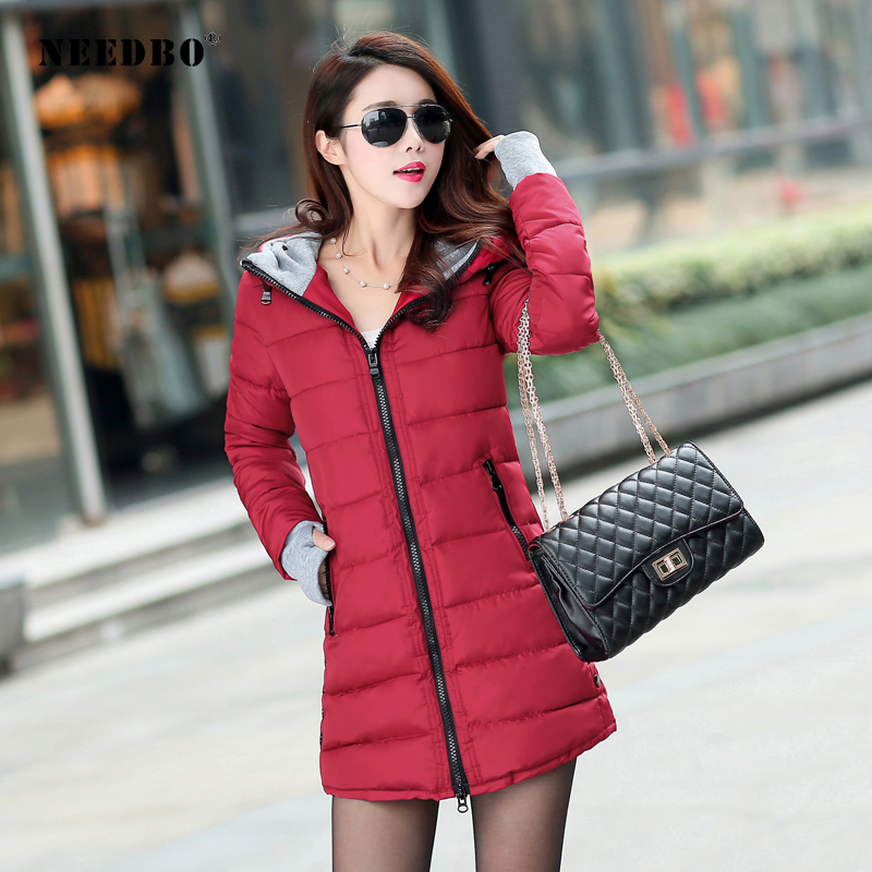NEEDBO Long Down Jacket Women Ultra Light Down Coat Winter Oversize Winter Autumn Warm Puffer Jacket Coat Lady Down Jacket Parka 210204