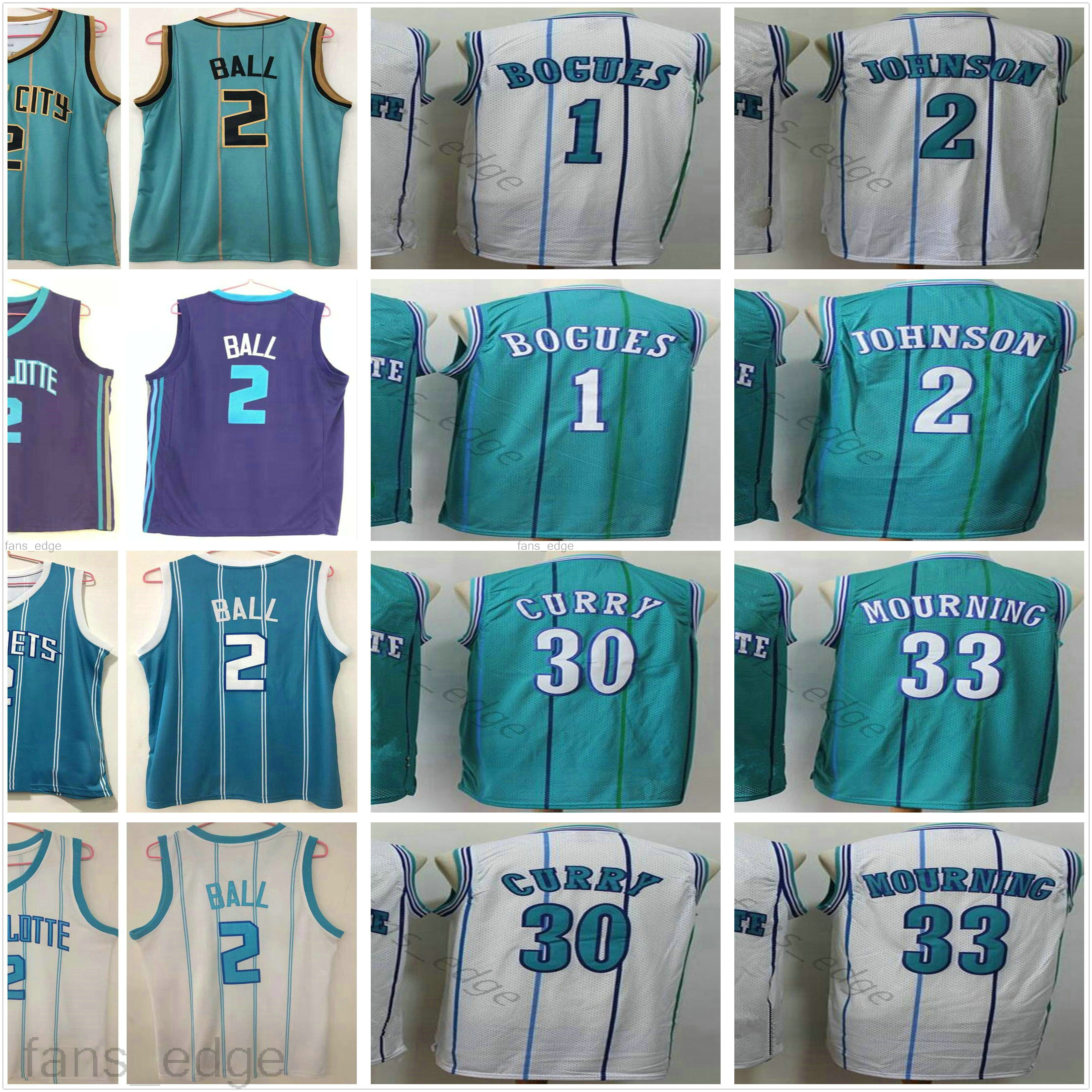 Charlotte #2 LaMelo Ball Jersey Hornets Muggsy 1 Tyrone Bogues 2 Larry Johnson 30 Dell Curry Alonzo 33 Mourning Retro Basketball Jerseys, As picture
Charlotte #2 LaMelo Ball Jersey Hornets Muggsy 1 Tyrone Bogues 2 Larry Johnson 30 Dell Curry Alonzo 33 Mourning Retro Basketball Jerseys, As picture