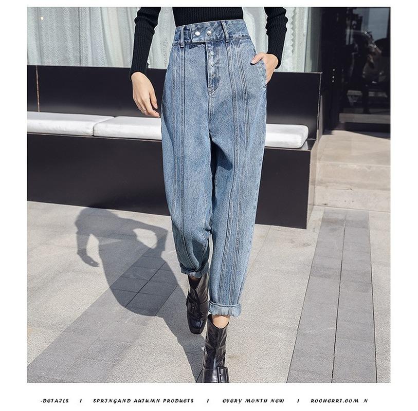 High Waist Jeans Women Cuffs Cross-Pants Ladies Casual Loose Long Denim Jeans Vintage New Female Autumn Winter Trousers Kalenmos, Light blue
High Waist Jeans Women Cuffs Cross-Pants Ladies Casual Loose Long Denim Jeans Vintage New Female Autumn Winter Trousers Kalenmos, Light blue