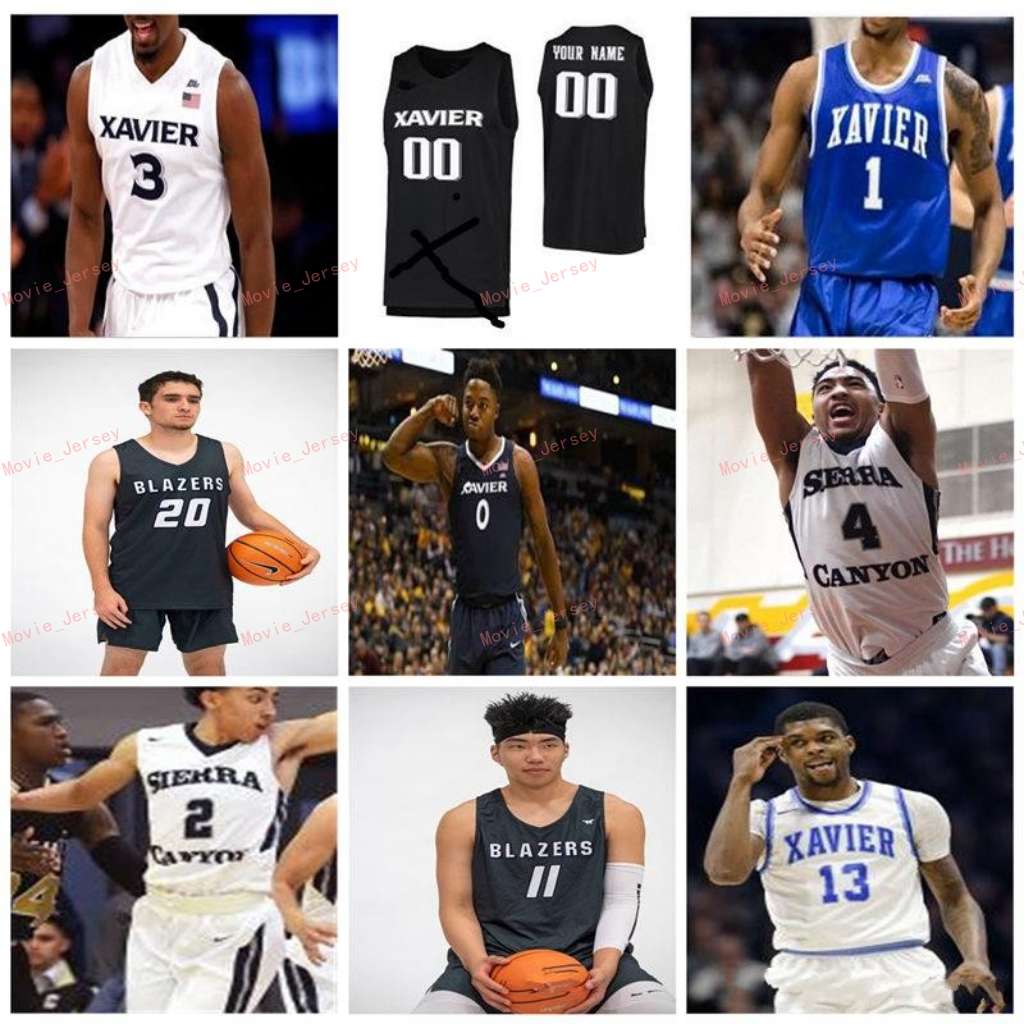 Stitched Custom 42 Tyrone Hill 5 Trevon Bluiett 54 Sean O'Mara 55 JP Macura Xavier Musketeers College Men Women Youth Jersey
Stitched Custom 42 Tyrone Hill 5 Trevon Bluiett 54 Sean O'Mara 55 JP Macura Xavier Musketeers College Men Women Youth Jersey