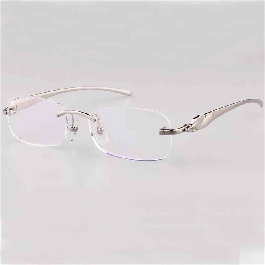 Rimless Panther Eyeglasses Clear Transparent Optical Frames For Men And Women Fill Prescription Photochromic Glasses French
Rimless Panther Eyeglasses Clear Transparent Optical Frames For Men And Women Fill Prescription Photochromic Glasses French