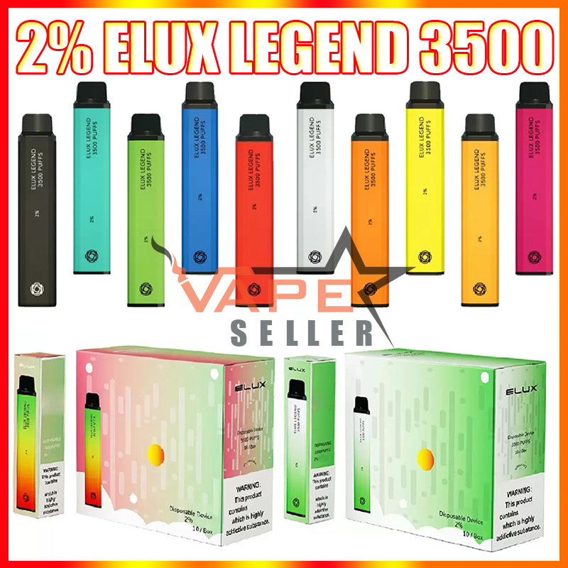 Elux Legend 3500 Puffs Disposable Vape Pen E Cigarette With 1500mAh Battery 10ml Prefilled Pod 2% Cartridge Smoking Stick Kit
Elux Legend 3500 Puffs Disposable Vape Pen E Cigarette With 1500mAh Battery 10ml Prefilled Pod 2% Cartridge Smoking Stick Kit