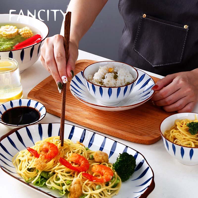 FANCITY Tableware single set of exquisite ceramic tableware dormitory student bowls and dishes net celebrity household dishes se
FANCITY Tableware single set of exquisite ceramic tableware dormitory student bowls and dishes net celebrity household dishes se
