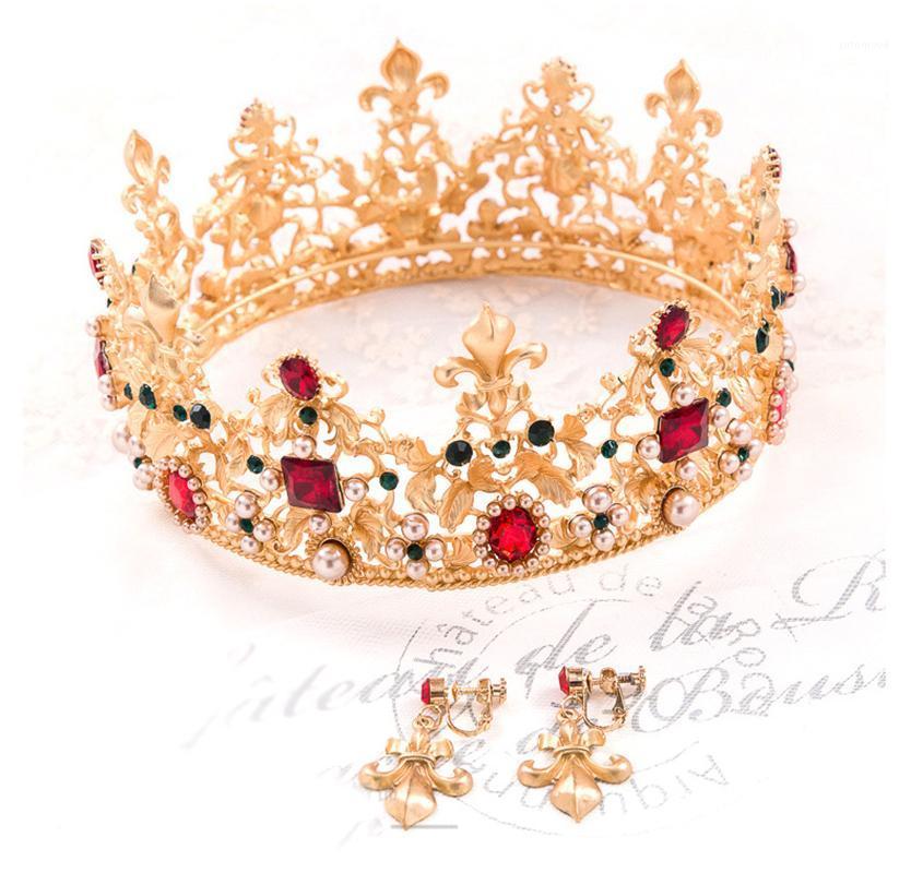 Red Blue Crystal Baroque Women Crowns with Ear clip Gold Metal Headband Vintage Green Pageant Party Headpiece Wedding Tiaras1
Red Blue Crystal Baroque Women Crowns with Ear clip Gold Metal Headband Vintage Green Pageant Party Headpiece Wedding Tiaras1