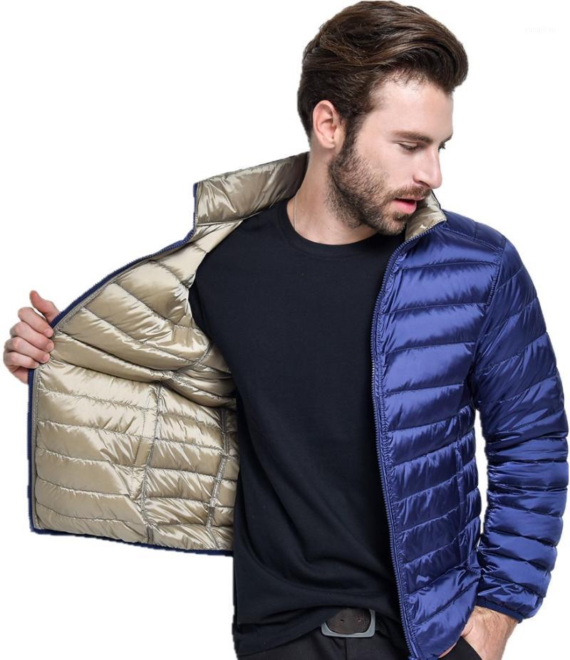 Wholesale- 2017 New Ultra Light Duck Down Jacket Men Feather Man Winter Double Side Reversible Parka Coats Plus Size1, Blue camel
Wholesale- 2017 New Ultra Light Duck Down Jacket Men Feather Man Winter Double Side Reversible Parka Coats Plus Size1, Blue camel