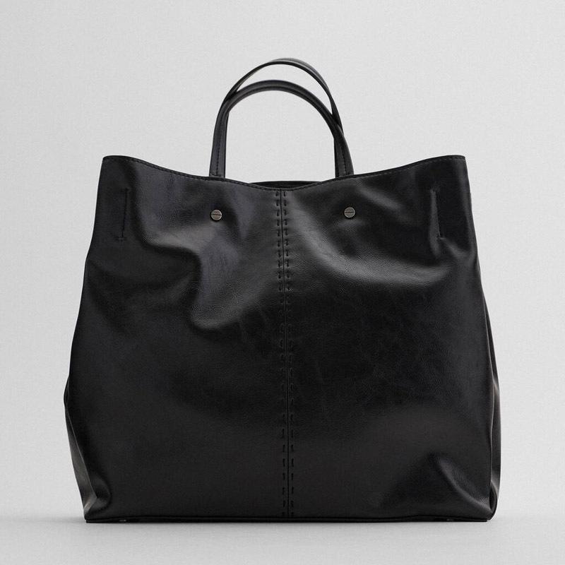Women's Bag Soft Leather Handbag High Quality Woman Shoulder Big Shopper Totes Fshion Female Handbags, Black
Women's Bag Soft Leather Handbag High Quality Woman Shoulder Big Shopper Totes Fshion Female Handbags, Black