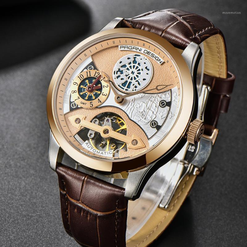 Mens Top Automatic Mechanical Wristwatch PAGANI fashion Luxury Design Men's Watch Waterproof Leather Band Steel Wheel Dial Watch1, Leather silver white
Mens Top Automatic Mechanical Wristwatch PAGANI fashion Luxury Design Men's Watch Waterproof Leather Band Steel Wheel Dial Watch1, Leather silver white