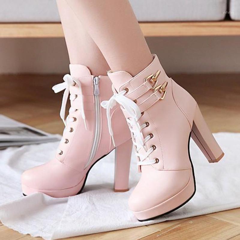 2020 New Ankle Boots For Women British Style Lace Up Short Boots Large Size 41 42 43 High Heel Female1, Winter thicken
2020 New Ankle Boots For Women British Style Lace Up Short Boots Large Size 41 42 43 High Heel Female1, Winter thicken