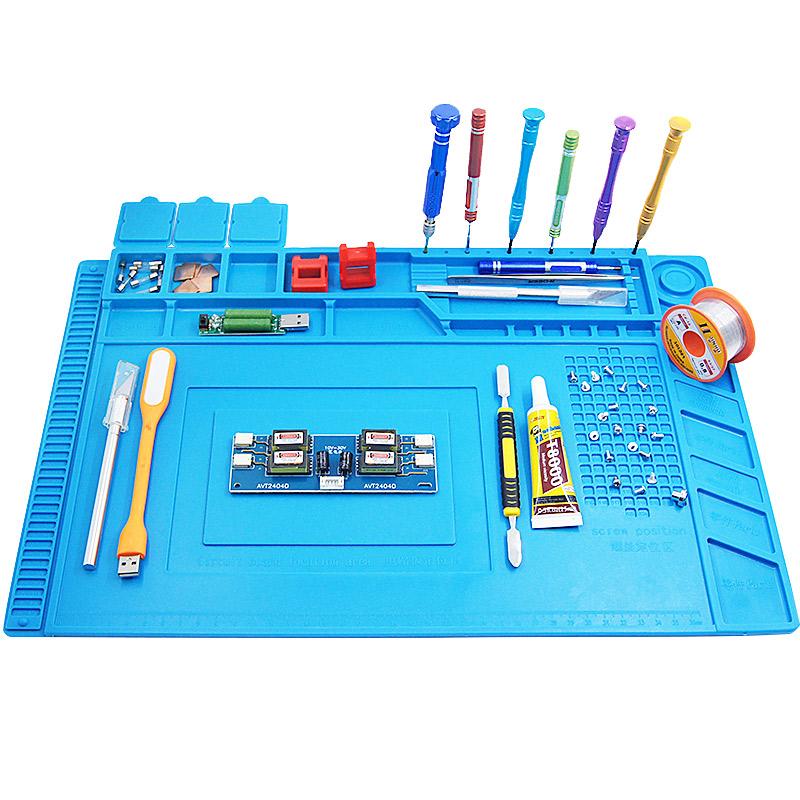 Heat Insulation Silicone Soldering Pad Mat S-170 S-160 S-150 S-140 Desk Maintenance Platform For Repair Station Wit Magnetic
Heat Insulation Silicone Soldering Pad Mat S-170 S-160 S-150 S-140 Desk Maintenance Platform For Repair Station Wit Magnetic