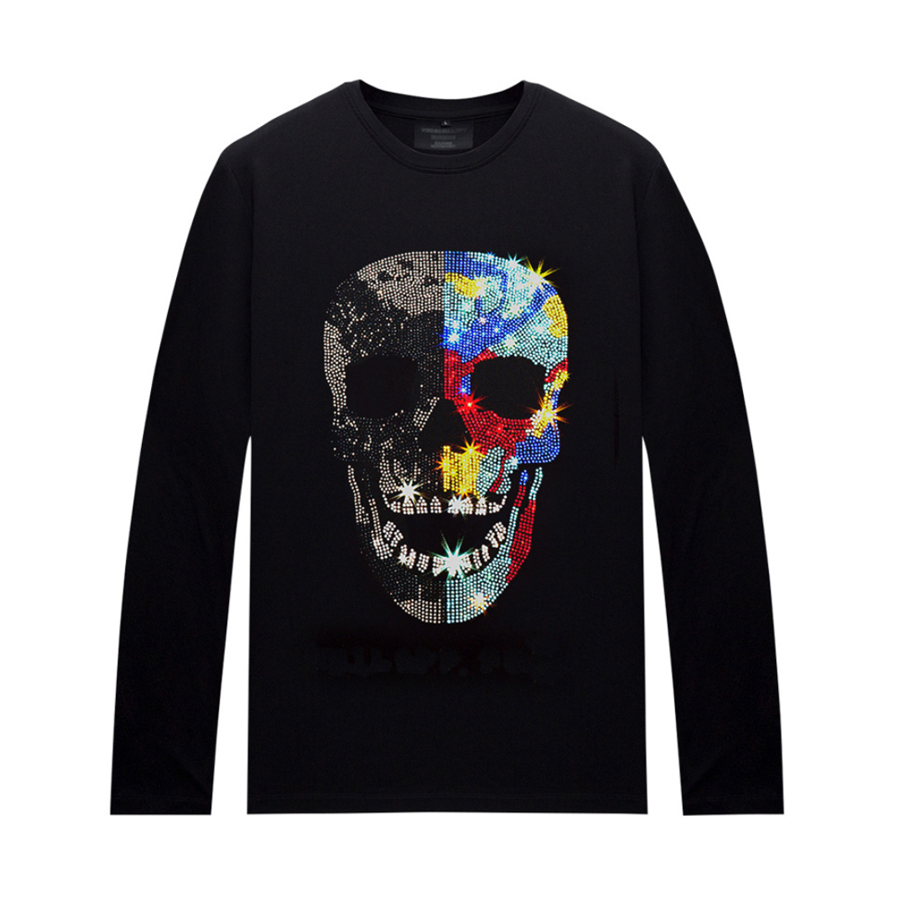Fashion Casual Rhinestone Long Sleeves Tops Men T-shirt Crew Neck Tee Slim Fit Bottoming Shirts for Autumn, 15
Fashion Casual Rhinestone Long Sleeves Tops Men T-shirt Crew Neck Tee Slim Fit Bottoming Shirts for Autumn, 15