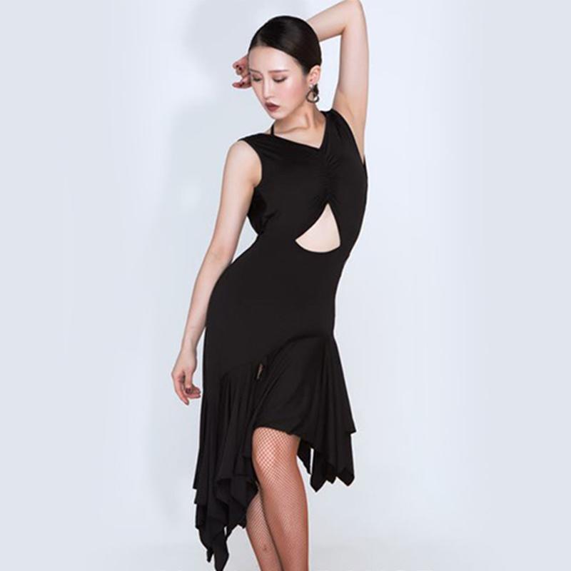 Latin Dance Dress Women Black Sleeveless Sexy Backless Irregular Performance Clothing Tango Salsa Cha Cha Samba Rumba DNV12741 
Latin Dance Dress Women Black Sleeveless Sexy Backless Irregular Performance Clothing Tango Salsa Cha Cha Samba Rumba DNV12741