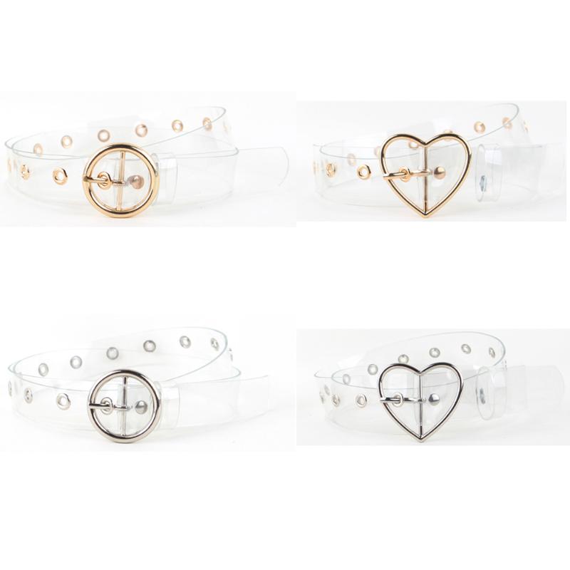 Women Round Heart Buckle Plastic Transparent Belt Adjustable Jeans Waistband BLTLL0305, Black;brown
Women Round Heart Buckle Plastic Transparent Belt Adjustable Jeans Waistband BLTLL0305, Black;brown