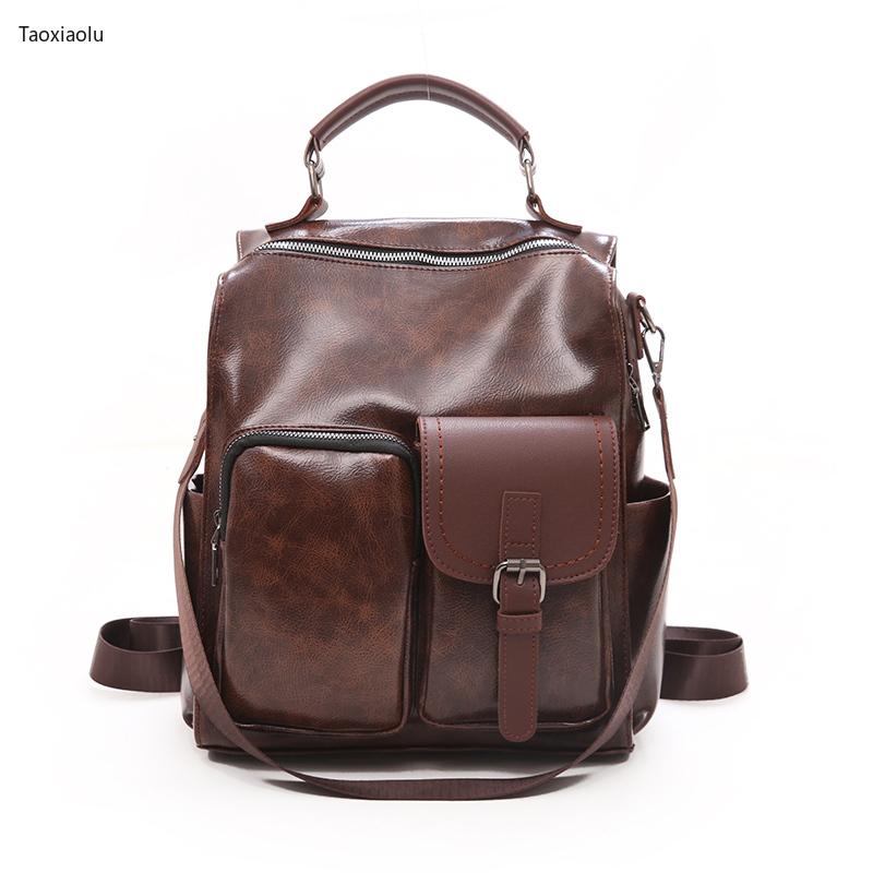 Luxury Retro Backpack Women Fashion Multi-pocket Zipper Large Capacity Female Backpack Leather School Notebook Travel, Black
Luxury Retro Backpack Women Fashion Multi-pocket Zipper Large Capacity Female Backpack Leather School Notebook Travel, Black