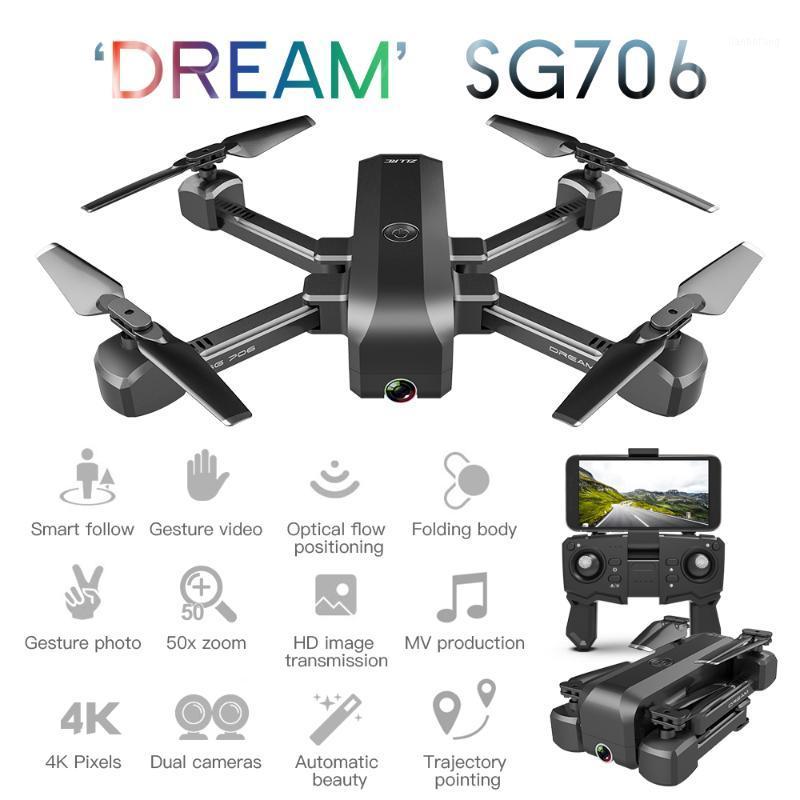SG706 RC Drone with Dual Camera 4K 1080P 50X ZOOM Optical Flow Positioning Image Follow Foldable Quadcopter Drone VS SG906 SG9071
SG706 RC Drone with Dual Camera 4K 1080P 50X ZOOM Optical Flow Positioning Image Follow Foldable Quadcopter Drone VS SG906 SG9071