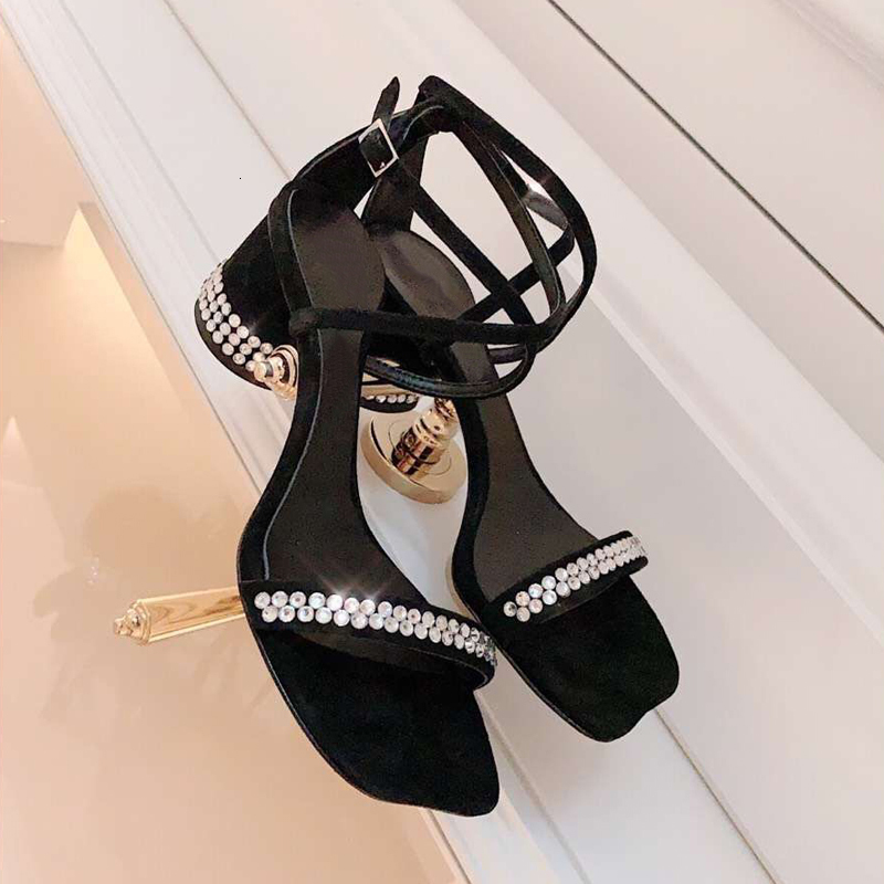 2021 New Summer Sequins Crystal Fairytale All-match Sexy Chunky High Heels To-line Women's Shoes 3BTY, Black -2
2021 New Summer Sequins Crystal Fairytale All-match Sexy Chunky High Heels To-line Women's Shoes 3BTY, Black -2