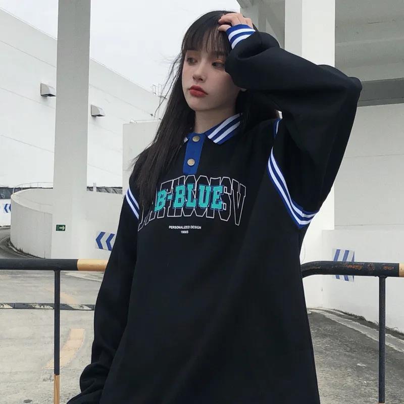 Polo collar sweater thickened Plush women' fashion design relaxed and lazy Korean BF Harajuku style super fire top KGMW, Lxff-x006 gray
Polo collar sweater thickened Plush women' fashion design relaxed and lazy Korean BF Harajuku style super fire top KGMW, Lxff-x006 gray