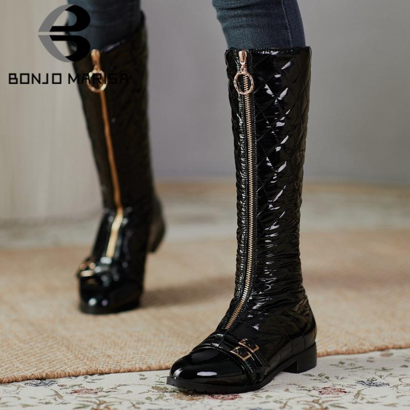 BONJOMARISA Genuine Leather Ladies Brand Boots Zipper Buckle Silver Boots Women Low Heel Casual Design New Winter Shoes Woman, Black
BONJOMARISA Genuine Leather Ladies Brand Boots Zipper Buckle Silver Boots Women Low Heel Casual Design New Winter Shoes Woman, Black