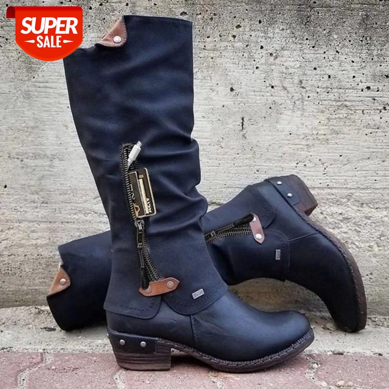 2020 Women Boots Western Cowboy Knee-high Punk Low Thick Heel Side Zipper Female Ladies Shoes Winter Shoes Winter Boots Women #3I8T, Black
2020 Women Boots Western Cowboy Knee-high Punk Low Thick Heel Side Zipper Female Ladies Shoes Winter Shoes Winter Boots Women #3I8T, Black