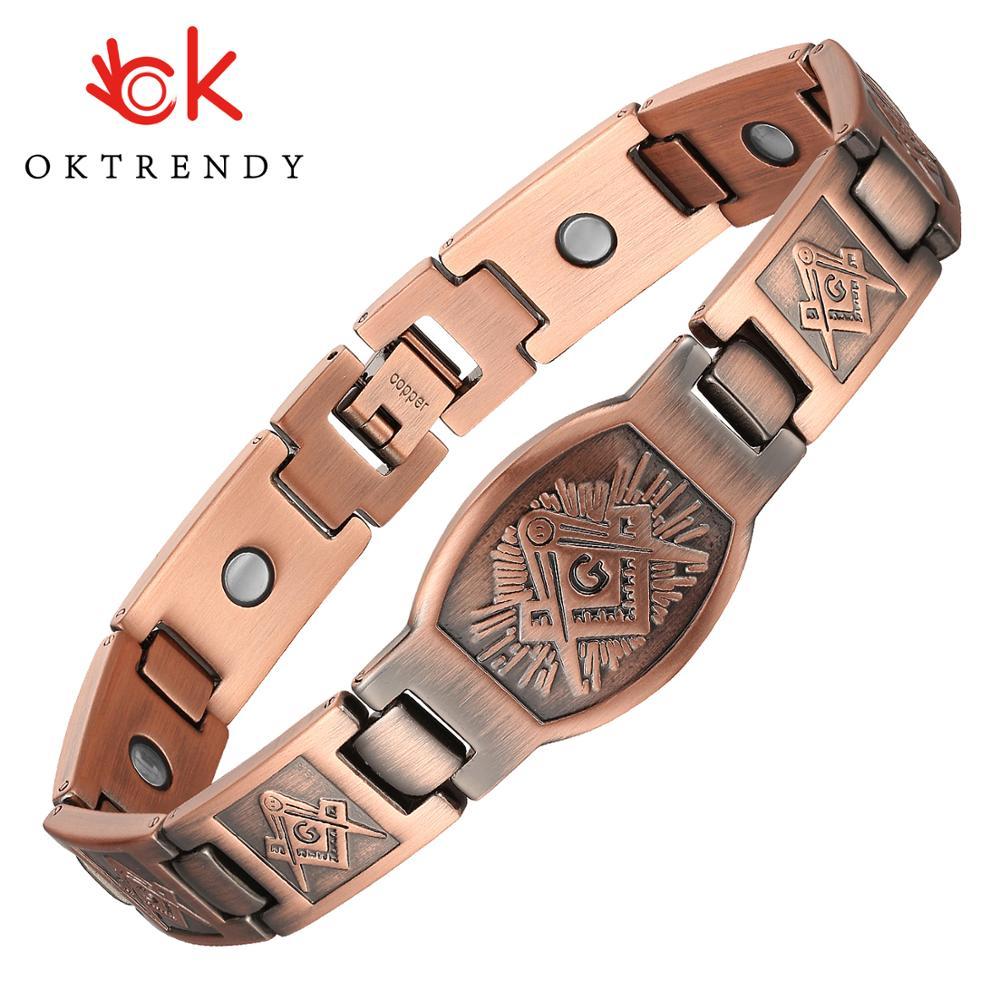 Mens Magnetic Therapy Bracelet Copper Chain Health Energy Bracelets & Bangles for Arthritis Pattern Wristband Jewelry New Style Y1130
Mens Magnetic Therapy Bracelet Copper Chain Health Energy Bracelets & Bangles for Arthritis Pattern Wristband Jewelry New Style Y1130