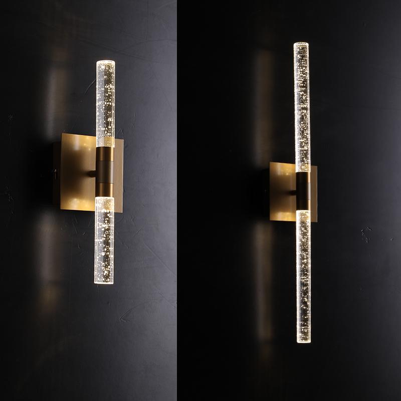 Modern Led Bubble Crystal Restaurant Wall Lamp Bedside Champagne Gold Gloss Wall Lamp Light Fixture Bathroom 110-240V
Modern Led Bubble Crystal Restaurant Wall Lamp Bedside Champagne Gold Gloss Wall Lamp Light Fixture Bathroom 110-240V