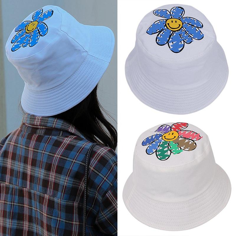 Daisy Fisherman Hat Double-sided Wearable Bucket Hat Summer Outdoor Sunshade Sunscreen Casual Hats, Ht5495wt2
Daisy Fisherman Hat Double-sided Wearable Bucket Hat Summer Outdoor Sunshade Sunscreen Casual Hats, Ht5495wt2