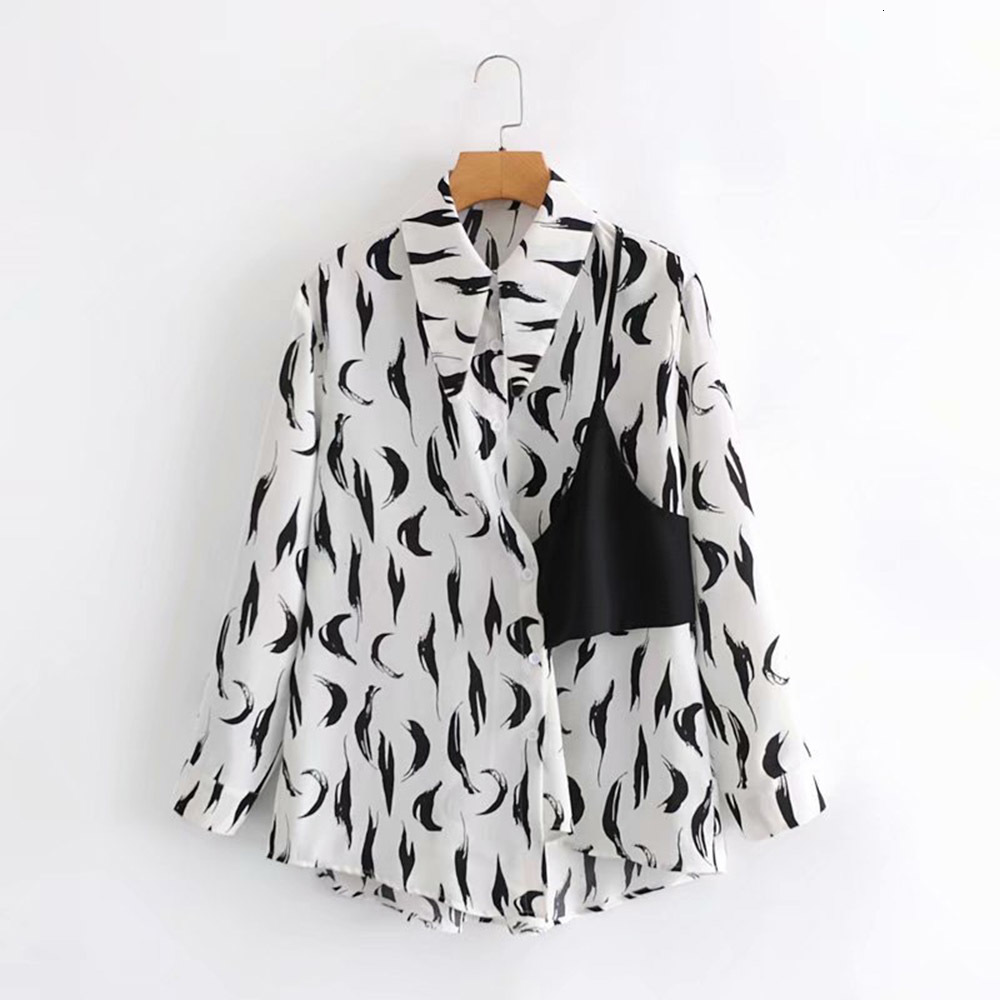 2021 Japan Style Blouse Spring Autumn New Korean Fashion Loose Simple Hot Sale Printing Long Sleeve Lapel BPFM, Black
2021 Japan Style Blouse Spring Autumn New Korean Fashion Loose Simple Hot Sale Printing Long Sleeve Lapel BPFM, Black